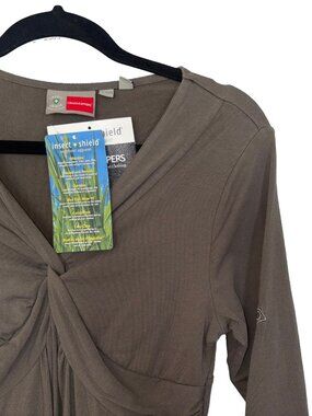 Craghoppers Lichen Green Print Sabana Insect Shield Dress - Size 8 - NWT